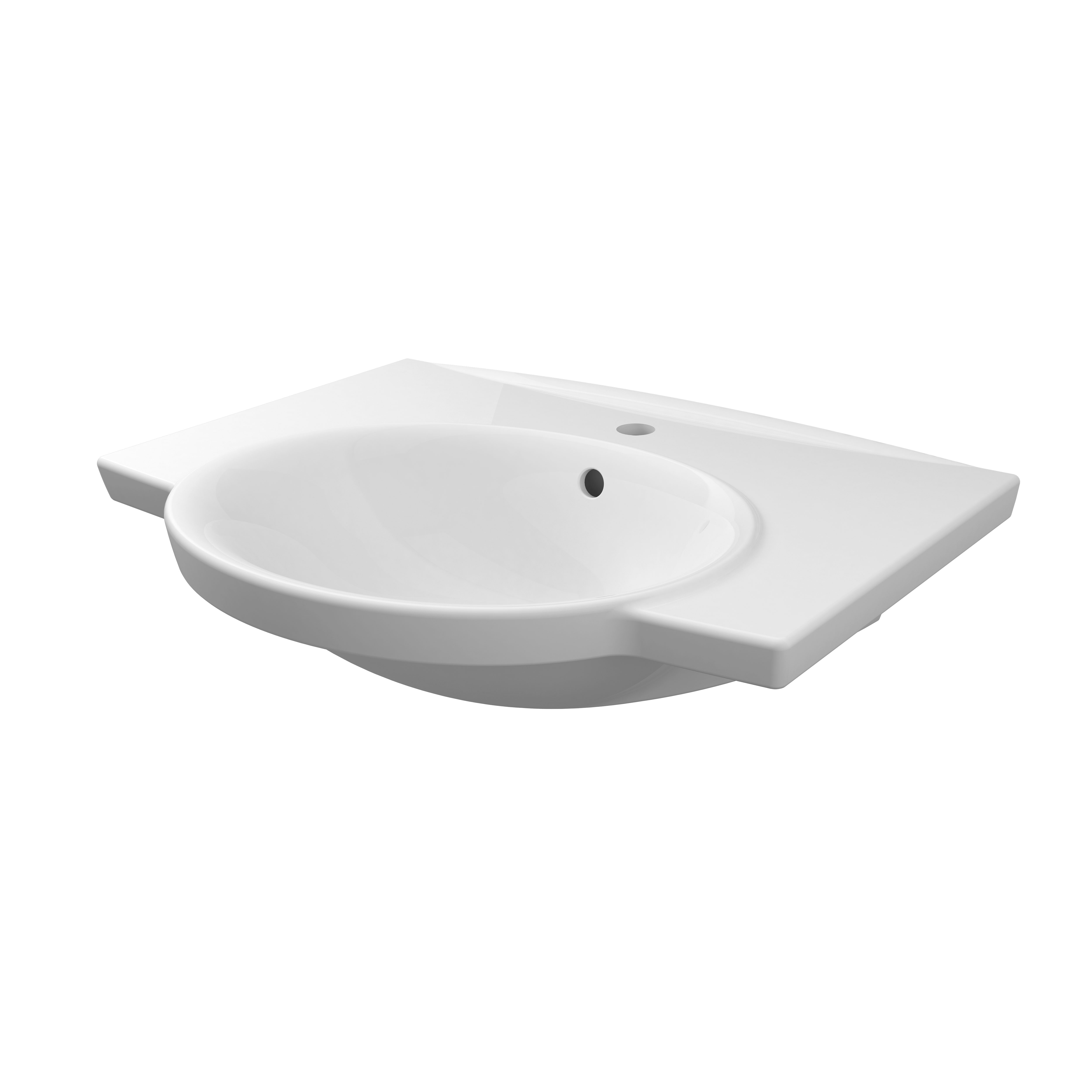 26 in. Wall Hung Sink, Center hole